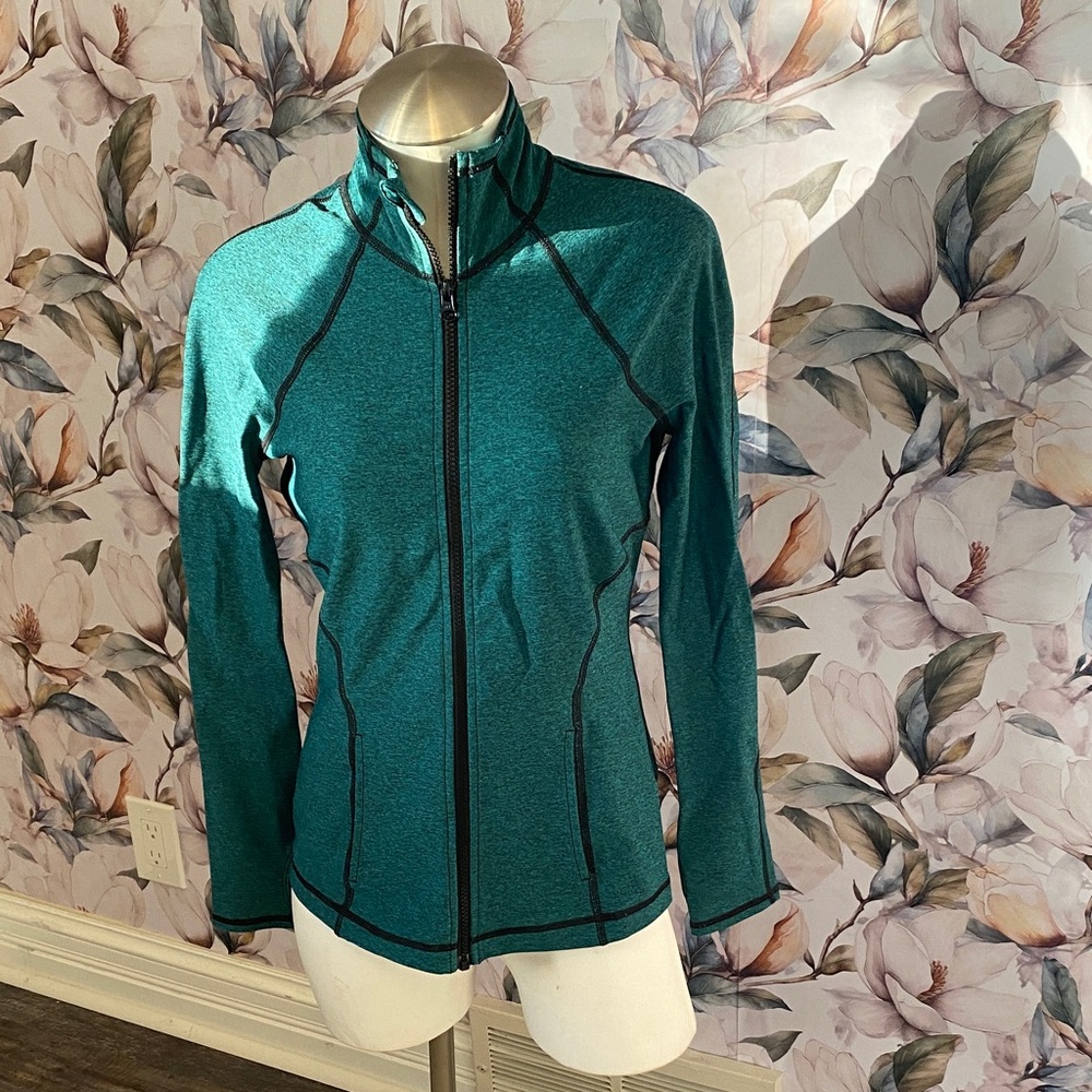 Zella Teal Jacket with Black Details